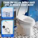 Clirass Non-Electric Bidet Toilet Seat, Fit Elongated Toilet