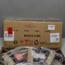 Large Wall Clock for Living Room Decor  32 Inch Knocked-Down (KD) Silent Non-Ticking Modern Farmhouse Wall Clock, Oversized Decorative Metal Roman Numeral Clock, Black