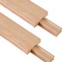 Wax Coated 14.2 Inches Wood Drawer Slide 2PCS, Classic Traditional Wood Center Guide Track