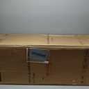 Yaheetech Bar Stools Set of 4, Metal Counter Height Chairs, 30 Inch Industrial Kitchen Stools with Backrest and Footrest for Indoor/Outdoor, Matte Black