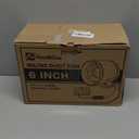 Hon&Guan PRO 4 Inch Inline Duct Fan - 212 CFM with Quiet EC Motor & Temperature Humidity Smart Controller, Ventilation Exhaust Fan for Heating Cooling, Grow Tents, Hydroponics (White&Black)