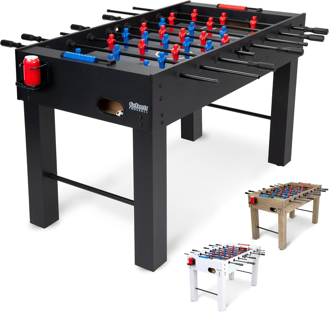 GoSports 54 Inch Full Size Foosball Table for Adults Perfect for Home, Office or Game Room Choose Color