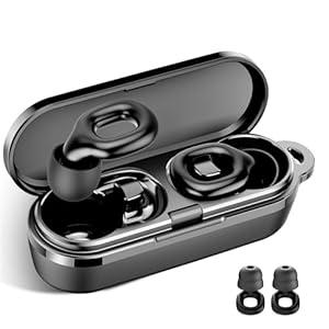 Ear plugs for sleeping, 35dB Noise Reduction Hearing Protection EarPlugs, Reusable Silicone Earplug, 7 Pair Eartips in XS/ S/ M/ L Replaceable Single/ Double Ear Plug for Sleep, Study, Work, Events (Black)