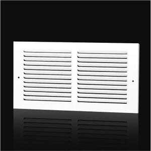 14x6 Return Air Grille Fits 14"W x 6"H Duct Opening,AC Air Return Vent Cover for Ceiling or Sidewall,Solid Steel HVAC Cold Air Return Vent Cover Without Filter Housing,Outer Dimension:15.75"WX7.75"H