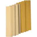 CowboyBOB 40 PCS Premium Assorted Grit Gold PSA Longboard Sandpaper Sheets 2-3/4" x 16-1/2" Self-Adhesive Stickyback Sandpaper for Automotive Woodworking Hand Sanding Block
