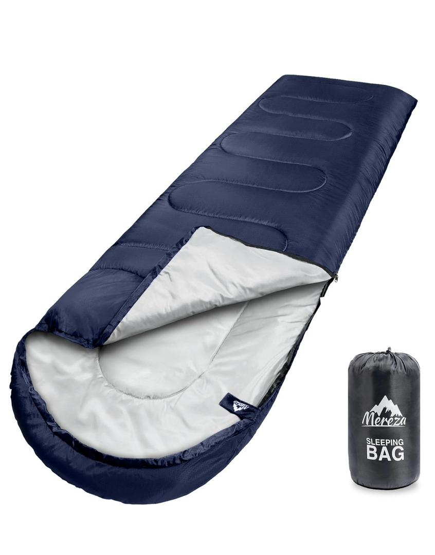 ZZFocus Sleeping Bags XL for Adults Cold Weather Mens Large Wide Sleeping Bag for Big and Tall Girls Boys with Compression Sack for Camping Backpacking Warm & Cool Weather