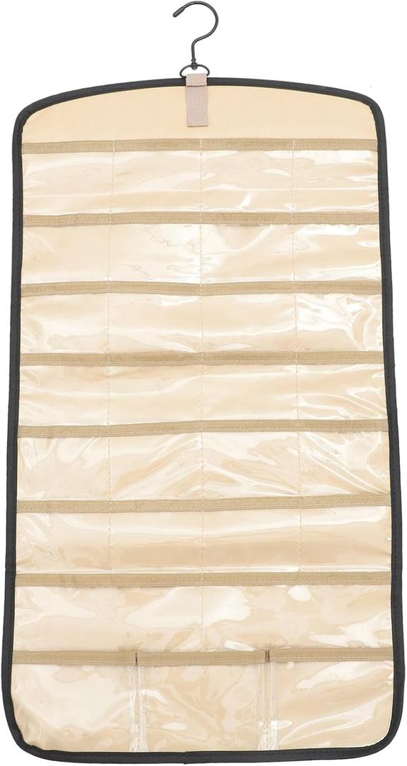 Jewelry Organizer Box Double-sided Necklace Holder Earring Holder Wall Hanging Storage Bag Space-saving Organizer