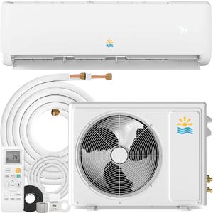 Mini Split Ac/Heating System - 12000 BTU Ductless Mini Split Air Conditioner with Heat Pump, 19 SEER2 115V Energy Efficient Ac Unit Up to 750 Sq.Ft with Installation Kit