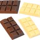 Toyvian 4pcs Fake Chocolates Models, Resin Small Chocolates Props, Realistic Doll House Decoration, Home Decor, Party