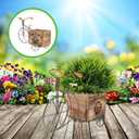 Yardwe Flower Box Ornament Wooden Craft Decorative for Home Decor Large Versatile Wooden Any Room Office Atmosphere Style