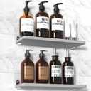 TEAMOLA Quick Drying Stone Shower Caddy, 2 Pack Water Absorbent Diatomite Tray Diatomaceous Earth Kitchen Soap Dish,Hand soap Holder, Water Absorbing Stone Used for Home & Kitchen Storage