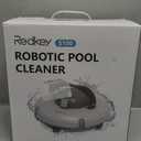 Redkey S100 Cordless Robot Pools Vacuum, Last 130Min,18 Slope Angle, Automatic Pool Vacuum for Above Ground Pool, Self-Parking Robotic Pool Cleaner with Filter Basket, Pool Robot Up to 1100 sq.ft (White)