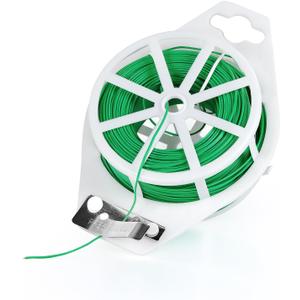 656FT Garden Twist Tie Wire with Cutter, Rustproof for Plants & Home Use