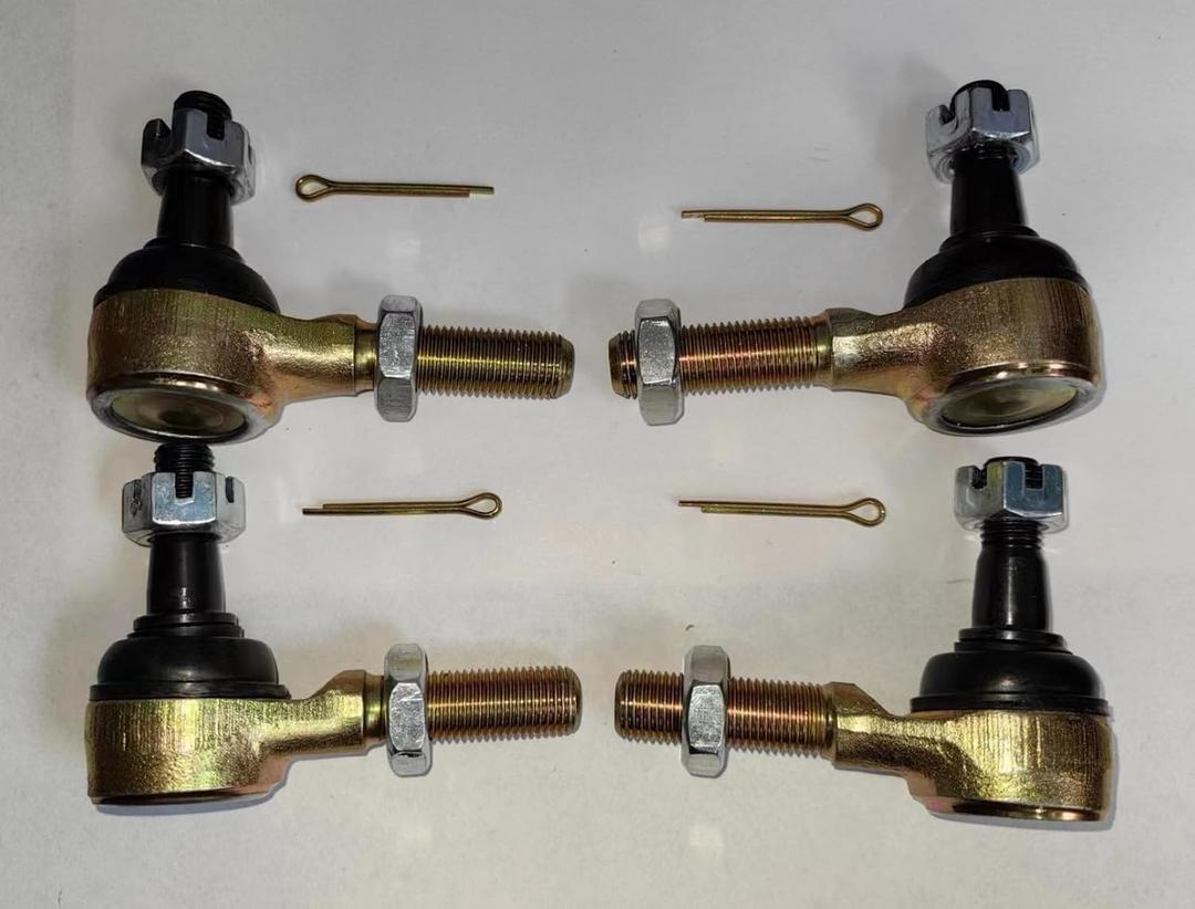 ATV M12*1.25 Tie Rod Ends Kit TE-1028 4pcs/set Replacement for SUZUKI KingQuad 750AXi 20112023; YFZ 450 YFZ450R 20092023; Can-Am DS 450