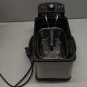 Elite Gourmet EDF2100 Electric Immersion Deep Fryer Removable Basket Adjustable Temperature, Lid with Viewing Window and Odor Free Filter, 2 Quart / 8.2 cup