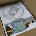 Vintage Table Lamp for Living Room,16" Mid Century Modern Ceramic Lamps for Bedroom,Retro Bedside Nightstand Mushroom Glass Lamps, Classic Chinoiserie Green Lamp for Home Decor (LD003)