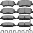SCITOO D1595 D1544 Front Rear Brake Pads Sets Fit For Hyundai Elantra 2011-2016, For Hyundai Elantra GT 2013-2016, For Hyundai Veloster 2012-2016
