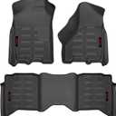 Gator 79602 Black Front and 2nd Seat Floor Liners Fits 09-18 Ram 1500 Crew Cab, 10-18 Ram 2500/3500 Crew Cab, 2019-21 Ram 1500 Classic Crew Cab (Combo Set)
