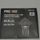 PREXISO 2-in-1 Stud Finder with Laser Level, Rechargeable Multi Surface Cross Line Laser & Wall Stud Scanners Tool for Hanging Frames & Picture, Wood Ac Wire Metal Studs Joist Pipe Detection