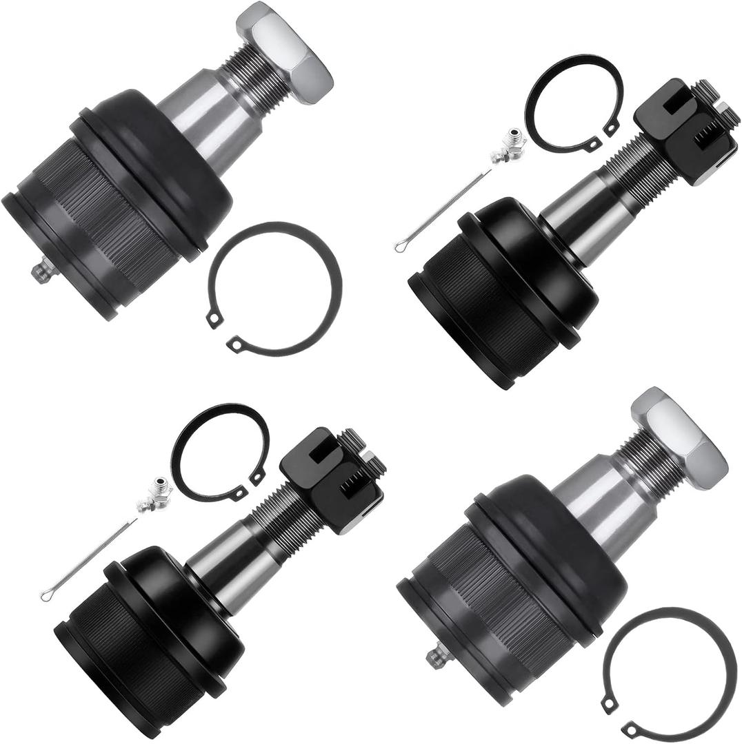 SCITOO 4pcs 4WD Suspension Kit Front Lower Upper Ball Joints Fit 1994-1999 For Dodge Ram 2500 3500 2000-2005 For Ford Excursion 1999-2016 For F-250 Super Duty