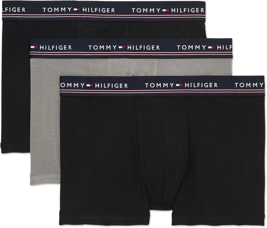 3 x Tommy Hilfiger Men's Modal 3-pack Trunk L/G