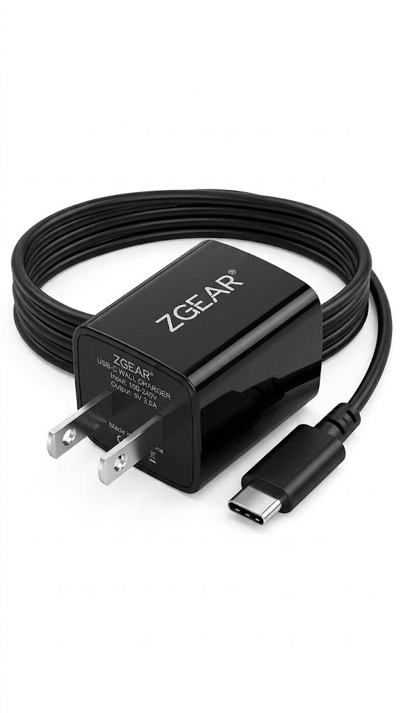 ZGEAR Black 4ft Type C Cable