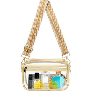 Clear Bag for Stadium Approved, Women Clear Purses Crossbody bags for Concerts Sports Events