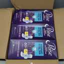 Poise Overnight Ultra Thin Incontinence & Postpartum Pads with Wings for Bladder Leaks, 8 Drop Extra Absorbent, Long Length, 60 Count (3 Packs of 20)