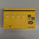 Ascher Vintage LED Edison Bulbs, 6W, Equivalent 60W, Non-Dimmable, High Brightness Warm White 2700K, ST58 Antique LED Filament Bulbs with 80+ CRI, E26 Medium Base, Clear Glass, Pack of 4