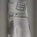 LBG Products Dryer Vent Window Kit with Self-closing Vent Cover with Screen for 4" Diameter Dryer Vent Hose,Adjustable Window Seal Plates Kit for Sliding Windows and Hung Windows,Up to 47 inches