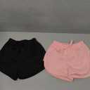 2 Pack Toddler Baby Girl Shorts Solid Little Girls Shorts Baby Summer Athletic Pants with Drawstring 18M-6T