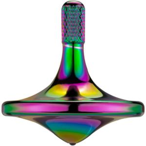 Precision Metal Spinning Top, Spin Smooth for A Long Time, Best Spin Time Over 8 Minutes, Perfect Balance Well Made EDC Desktop Gyro Toy for Office for Adults | Unique Gift (Iridescent)