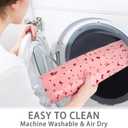 SONGZIMING Pebble Bath Mat for Bathtub to Anti Slip Bathtub Mat in Shower with 16 Inches by 35 Inches (Pink)