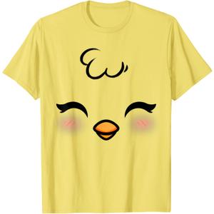 Funny Easter Chick Face Costume Halloween Boys Kids Toddler T-Shirt, Size: Small