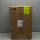 EKO Mirage-T 50 Liter / 13.2 Gallon Touchless Rectangular Motion Sensor Trash Can, Brushed Stainless Steel Finish (Matte Black)