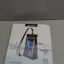 4 Pack Floating Waterproof Phone Pouch - Float Clear Cell Holder Protector with Lanyard - Universal Large Floatable Water Proof Dry Bag Case for iPhone 16 Pro Max Samsung Galaxy - Beach Swimming Pool (Green+Pink+Black+Blue)