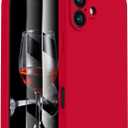 FireNova Designed for iPhone 16 Plus Case, Silicone Upgraded [Camera Protection] Case with [2 Screen Protectors], Soft Anti-Scratch Microfiber Lining Inside, 6.7 inch, Deep Red
