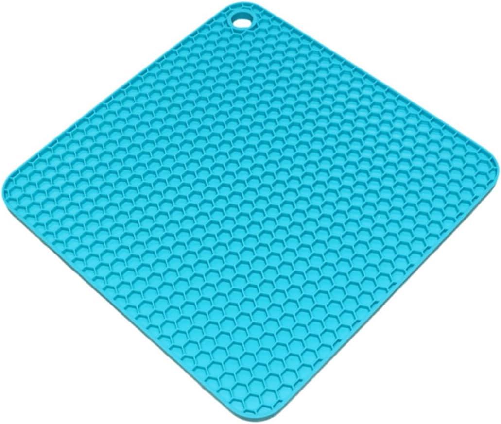 4 Piece Silicone Insulation Mat Set Sturdy Heatproof Table Mats Non-Slip Kitchen Mat for Pan Pot Bowl Cup