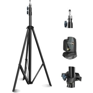 Photography Light Stand Heavy Duty, Light Stand with 1/4" Screw for Softbox, Strobe, LED Video Light, Ring Light, Monolight, Reflector, Speedlight, Max Load 10KG