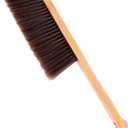 Hand Broom, Dust Brush, Horse Hair Brush with Wood Handle, Duster for Counter, Bench, Car, Furniture, Bed, Woodworking Cleaning