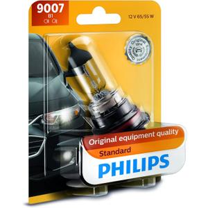 Philips 9007B1 Standard Halogen Replacement Headlight Bulb, 1 Pack