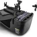 AutoExec Roadmaster Car Desk and Portable Workstation with Phone Mount, Printer Stand and Phone Vent Clip, Black