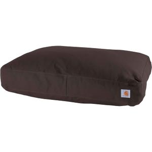 Carhartt Durable Canvas Pet Bed, Water Resistant Firm Duck Dog Bed, Dark Brown, Medium