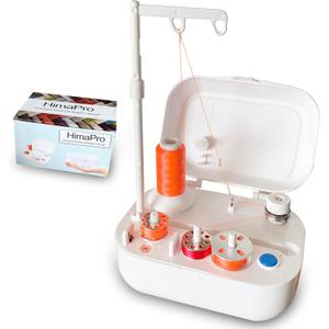 HimaPro Compact Electrical Bobbin Winder - Portable Automatic Bobbin Winder with USB-C Port and Cables - Compatible with All Major Bobbin Types Including Style A, M, L, Husqvarna, Class 15, 15J, 66