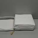 Mueller Ultratemp King Size Sheets Set, Super Soft 1800, 6 Piece, Deep Pocket up to 16" Cooling Sheets King Size, Transfers Heat, Breathes Better, Hypoallergenic, Wrinkle, White