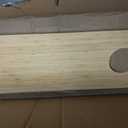Extra Large Charcuterie Board, 31x8 inch Bamboo
Serving Platter, Long Cheese Board with Dip Bowl Hole, Ideal for Meat, Cheese, Appetizers & Party Food, Easy to Clean