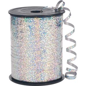 Silver Curling Ribbon, 500 Yards Shiny Metallic Thin Silver Ribbon for Balloon Strings, Gift Wrapping, Party, Festival, Celebratory