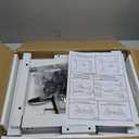 Computer Tower Stand with Charge Station and USB Charging Port - Height Adjustable PC Tower Stand, Under Desk CPU Holder Cart with Locking Caster Wheels for Fits Most PC (17.32", White)