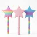 Maiguinzaa 3 Pack Credit Card Wand Tap to Pay, Magic Wand Credit Card Holder for Contactless Cards, Fairy Wand Tap to Pay Card Holder, Fun Creative Gift for Drive-Thru, Parking, Checkout