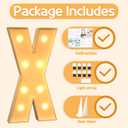 Marquee Letters 3 Feet Tall Large Light Up Letters X Happy Birthday Decorations Marry Me Engagement Party Decor Yellow Light Birthday Decorations Balloon Arch Kit Foam Sign X